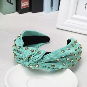 Vintage thick with Rhinestone knotted hairband hair accessories
